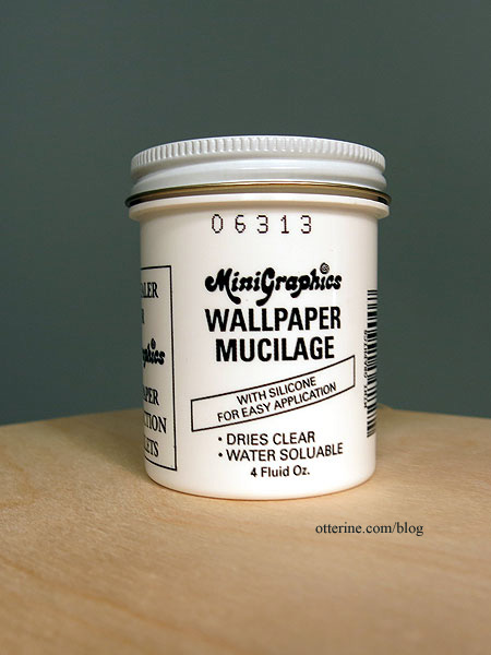 Wallpaper Mucilage  Dollhouse Wallpaper Glue